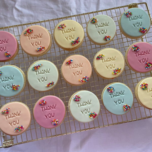 Cookie | Corporate Thank You| 8cm Dozen